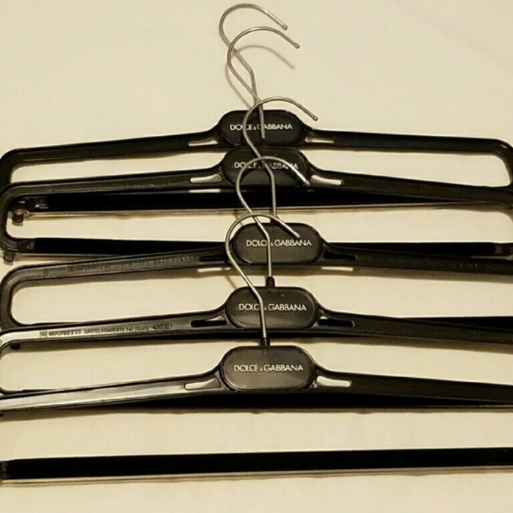 Black Dolce & Gabban dress pant hangers